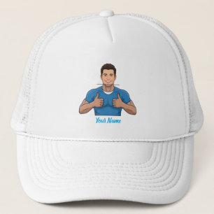 Benutzerdefinierte Trucker-Mütze mit Gesicht und N Truckerkappe