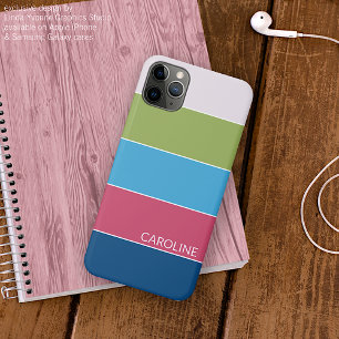 Benutzerdefinierte Türkis Blau Limettengrün Rosa S Case-Mate iPhone Hülle