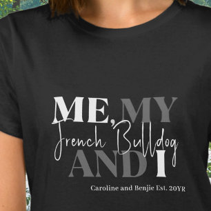Benutzerdefinierte Typografie Hundebesitzer Etabli T-Shirt