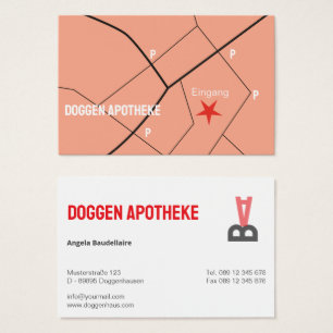 Benutzerdefinierte typografische Visitenkarte mit