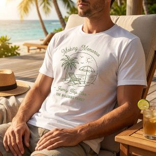 Benutzerdefinierte Übereinstimmung Urlaub Familien T-Shirt