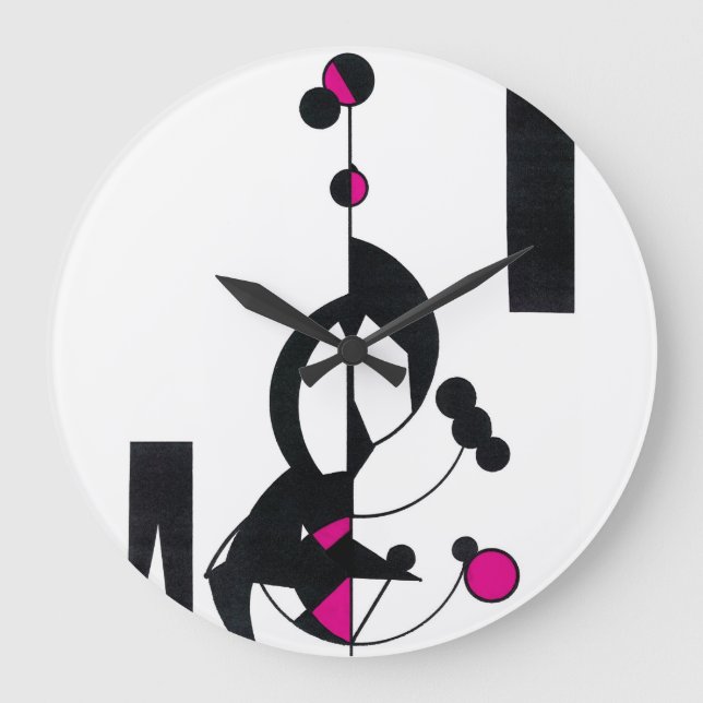 Benutzerdefinierte Uhr für rosa Geodesign (Vorderseite)