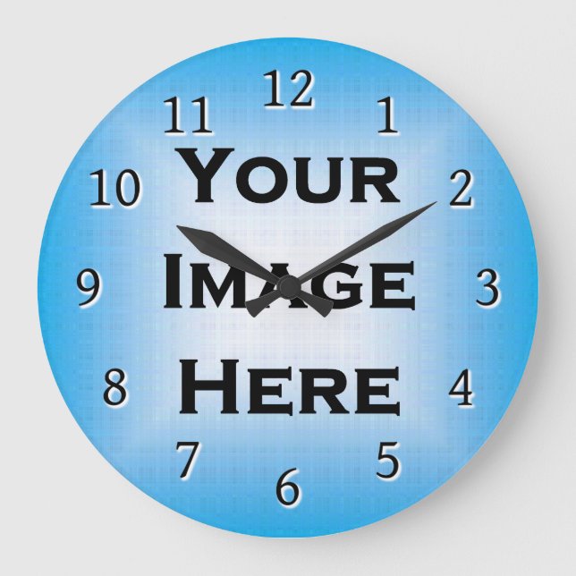 Benutzerdefinierte Uhr mit dünnen schwarzen Zahlen (Vorderseite)