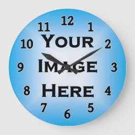 Benutzerdefinierte Uhr mit schwarzen Zahlen weiß a