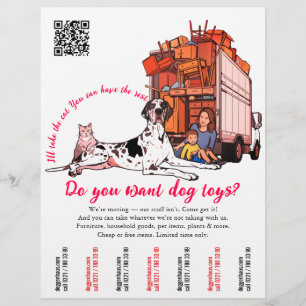 Benutzerdefinierte Umzugs- und Räumungsaktionen Lu Flyer