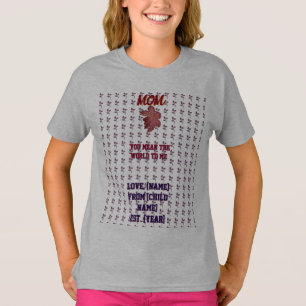 Benutzerdefinierte und personalisierte Blumenarran T-Shirt