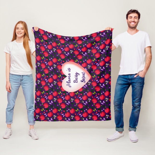 Benutzerdefinierte und personalisierte Süße Kirsch Fleecedecke (Beispiel)
