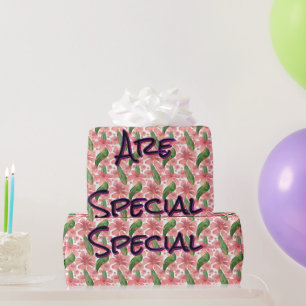 Benutzerdefinierte und personalisierte Wasserfarbe Geschenkpapier