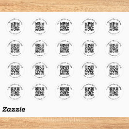 Benutzerdefinierte Unternehmens-QR-Code-Verpackung Runder Aufkleber