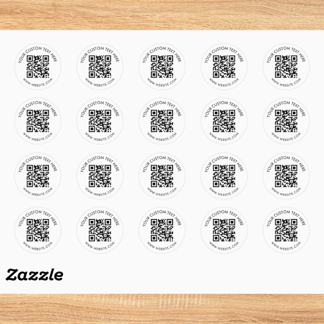 Benutzerdefinierte Unternehmens-QR-Code-Verpackung Runder Aufkleber (Von Creator hochgeladen)