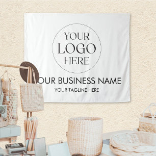 Benutzerdefinierte Unternehmensgeschäftslogo-Brand Wandteppich