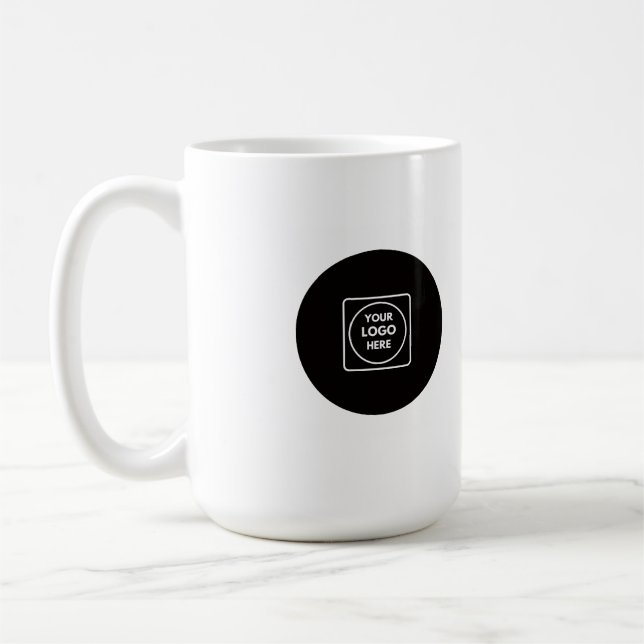 Benutzerdefinierte Unternehmenslogo-Branded-Kaffee Kaffeetasse (Links)