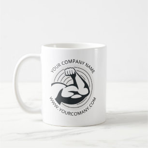 Benutzerdefinierte Unternehmenslogo Firmenwebsite Kaffeetasse