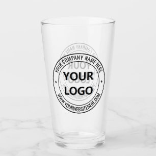 Benutzerdefinierte Unternehmenslogo-Info-Branding- Glas