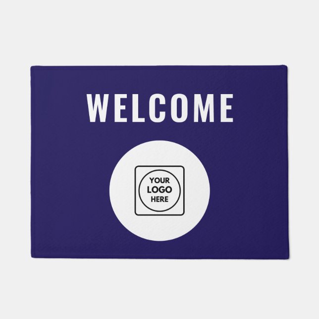 Benutzerdefinierte Unternehmenslogo-Willkommensmat Fußmatte (Vorderseite)