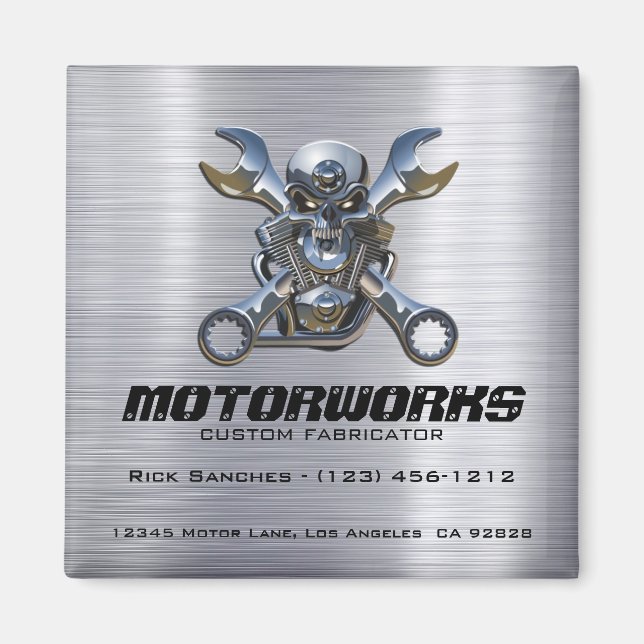 Benutzerdefinierte Unternehmensmagnete (Schädel un Magnet (Vorne)