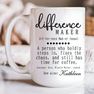 Benutzerdefinierte Unterschied-Tasse, Geschenk für Kaffeetasse