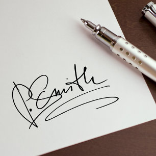 Benutzerdefinierte Unterschrift Gummistempel