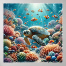 Benutzerdefinierte Unterwasserlebensdauer Poster