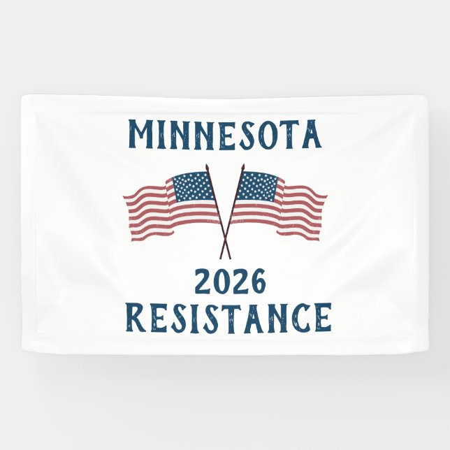 Benutzerdefinierte USA-Flagge Widerstand  Banner (Horizontal)