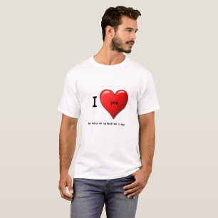 Benutzerdefinierte Valentine-Liebe Sie T - Shirt