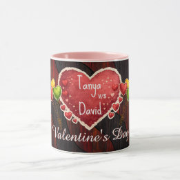benutzerdefinierte Valentinsbecher Namen Tasse