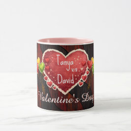 benutzerdefinierte Valentinsbecher Namen Tasse