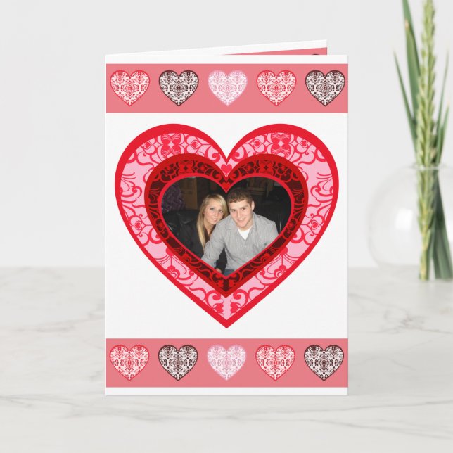 Benutzerdefinierte Valentintagskarte Feiertagskarte (Vorderseite)