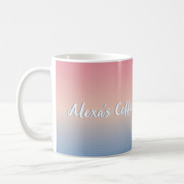 Benutzerdefinierte Vaporwave Kaffeetasse (Links)