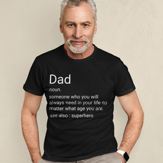 Benutzerdefinierte Vater-Definition für Daddy T-Shirt (Von Creator hochgeladen)