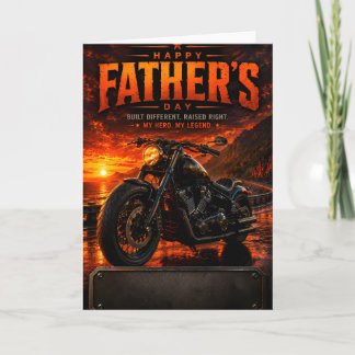 Benutzerdefinierte Vatertags-Motorrad-Grußkarte Karte