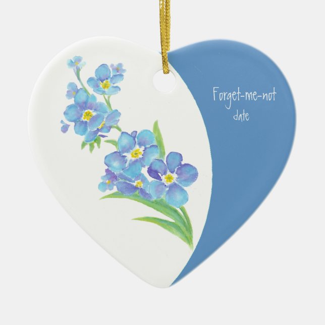 Benutzerdefinierte vergessene Blume (ohne Wasserfa Keramikornament (Vorne)