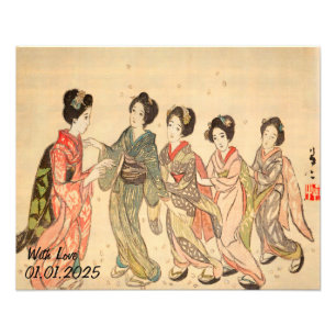 Benutzerdefinierte Vintage-Ästhetik Japan Kimono-I Fotodruck