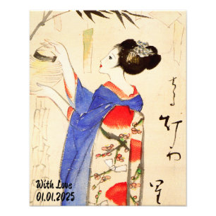 Benutzerdefinierte Vintage-Ästhetik Japan Kimono-I Fotodruck