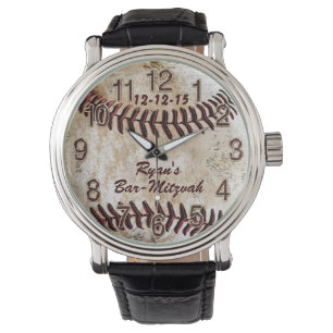 Benutzerdefinierte Vintage Baseballüberwachung mi Armbanduhr