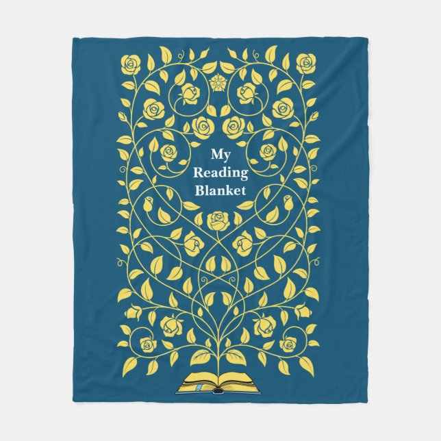 Benutzerdefinierte Vintage Buchabdeckung Fleecedecke (Vorderseite)