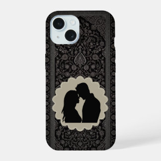 Benutzerdefinierte Vintage-Cameo-Silhouette Handyh iPhone 15 Hülle
