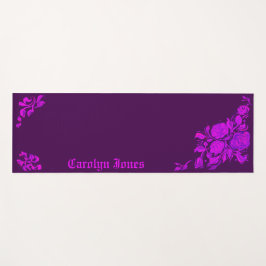 Benutzerdefinierte Vintage-Gothic-Rosen-Gravur-Yog Yogamatte