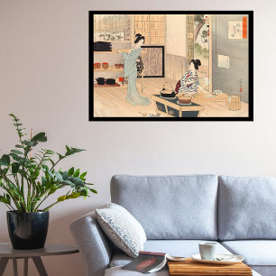 Benutzerdefinierte Vintage-Japanische Teezeremonie Poster