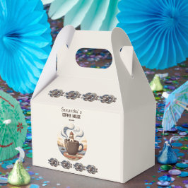 Benutzerdefinierte Vintage-Küsten-Café-Werbemittel Geschenkschachtel