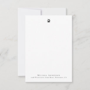 Benutzerdefinierte Vintage Ladybug-Note-Karte Mitteilungskarte