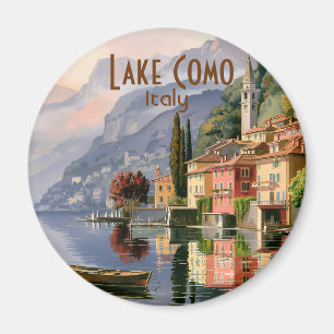 Benutzerdefinierte Vintage-Lake-Como-Italien-Aquar Magnet