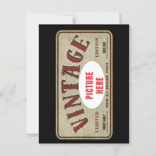 BENUTZERDEFINIERTE VINTAGE LIMITIERTE EDITION PERS POSTKARTE