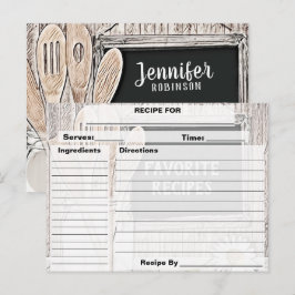 Benutzerdefinierte Vintage Personalisierte Rezept- Einladungspostkarte