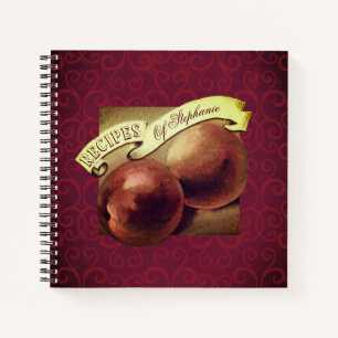 Benutzerdefinierte Vintage-Pfirsiche Elegante Retr Notizbuch