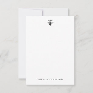 Benutzerdefinierte Vintage Queen Bee Note Card Mitteilungskarte