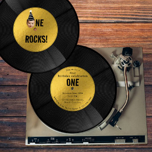 Benutzerdefinierte Vinyl-Schallplatten-Musik Ein R Einladung
