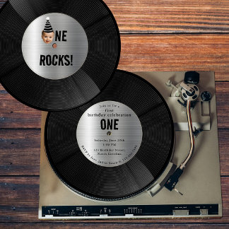Benutzerdefinierte Vinyl-Schallplatten-Musik Ein R Einladung
