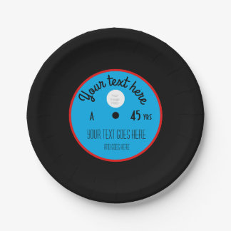 Benutzerdefinierte Vinyl-Schallplatten-Papiertelle Pappteller