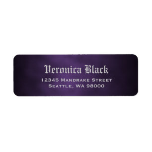 Benutzerdefinierte violette Gothic Ombre-Adresseti